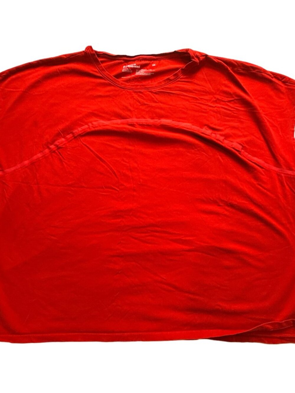 Sports Illustrated Women’s 3X Red Open Back Activewear Top Plus Size Workout